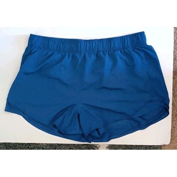 Athletic Works Athletic Shorts Sz XXL Blue Inner Drawstring Althleisure Pockets - Picture 2 of 3